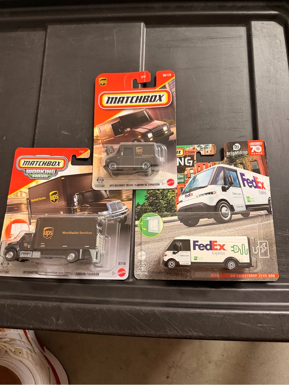Matchbox die cast toys. UPS & FedEx
